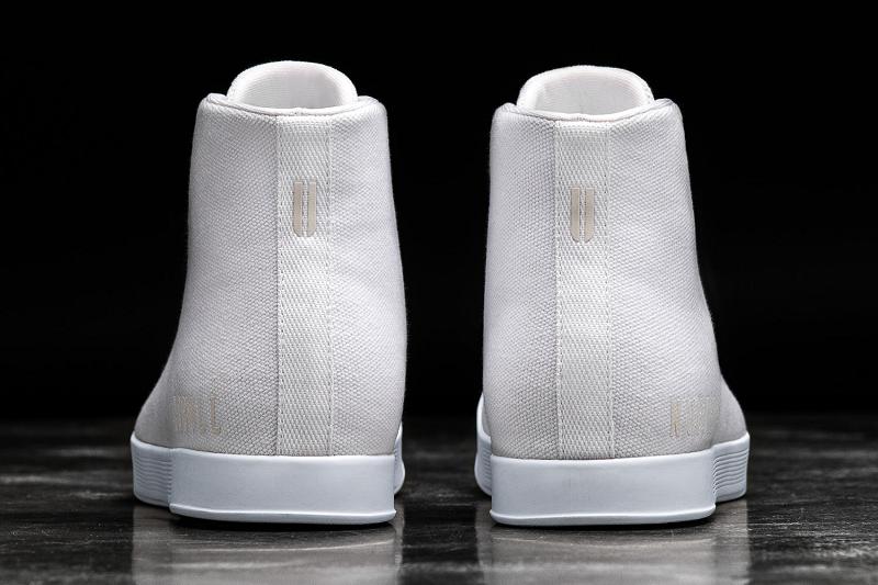 White Nobull High-Top Canvas Women's Trainers | CA F2012D